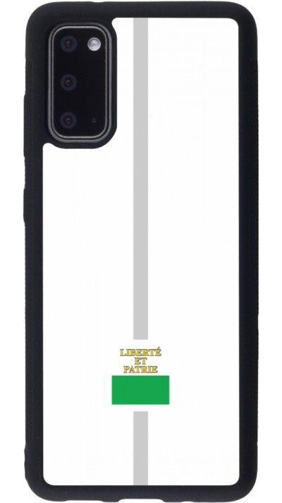 Samsung Galaxy S20 Case Hülle - Silikon schwarz Kanton VD weiss