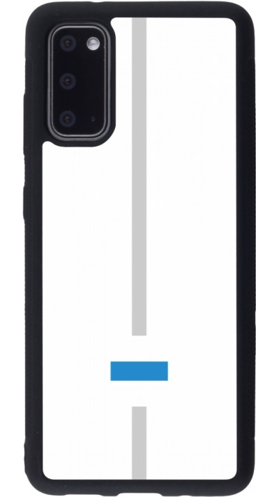 Samsung Galaxy S20 Case Hülle - Silikon schwarz Kanton ZG weiss