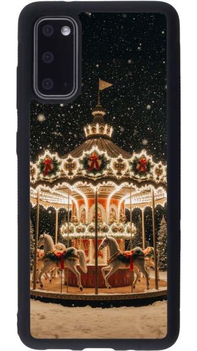Coque Samsung Galaxy S20 - Silicone rigide noir Christmas 25 Carousel