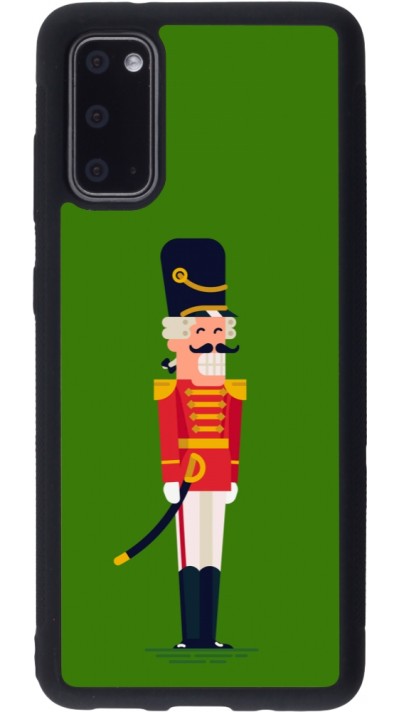 Coque Samsung Galaxy S20 - Silicone rigide noir Christmas 25 Nutcracker Green