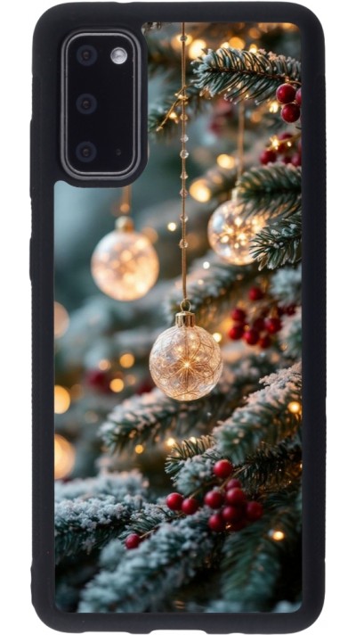 Coque Samsung Galaxy S20 - Silicone rigide noir Christmas 25 Xmas Decorated Tree