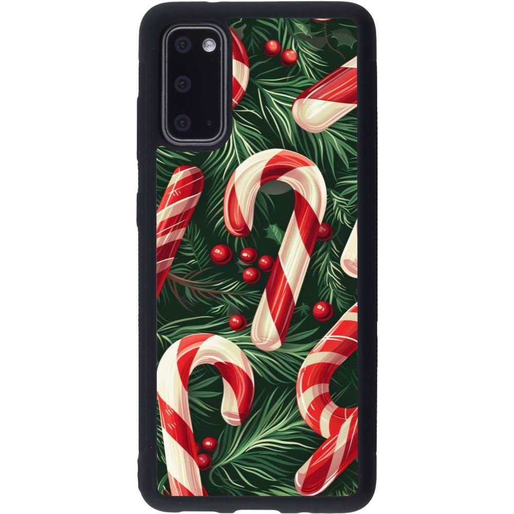 Coque Samsung Galaxy S20 - Silicone rigide noir Christmas 25 Xmas Stick