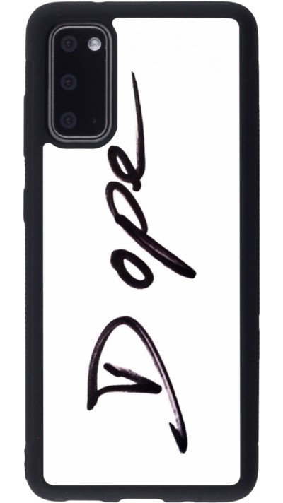 Coque Samsung Galaxy S20 - Silicone rigide noir Dope