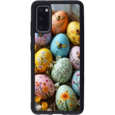 Coque Samsung Galaxy S20 - Silicone rigide noir Easter 2026 Eggs with bees