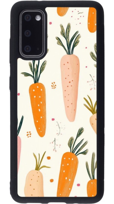Coque Samsung Galaxy S20 - Silicone rigide noir Easter 2026 Illustration carrots