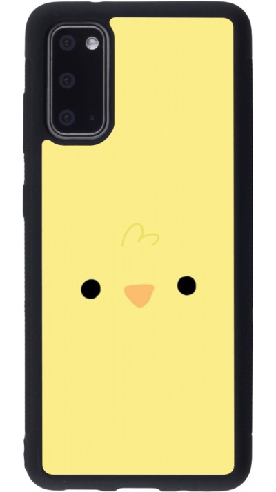 Coque Samsung Galaxy S20 - Silicone rigide noir Easter 2026 Little chicken