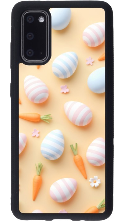 Coque Samsung Galaxy S20 - Silicone rigide noir Easter 2026 Pattern Easter