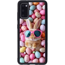 Coque Samsung Galaxy S20 - Silicone rigide noir Easter 2026 Rabbit fun