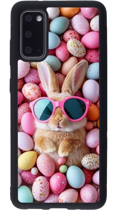 Coque Samsung Galaxy S20 - Silicone rigide noir Easter 2026 Rabbit fun