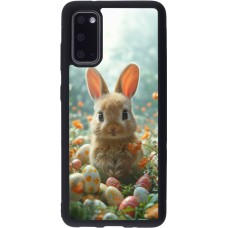 Coque Samsung Galaxy S20 - Silicone rigide noir Easter 2026 Rabbit in the garden