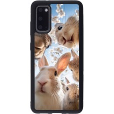 Coque Samsung Galaxy S20 - Silicone rigide noir Easter 2026 Rabbits