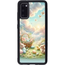 Coque Samsung Galaxy S20 - Silicone rigide noir Easter 2025 Pastel Pâques