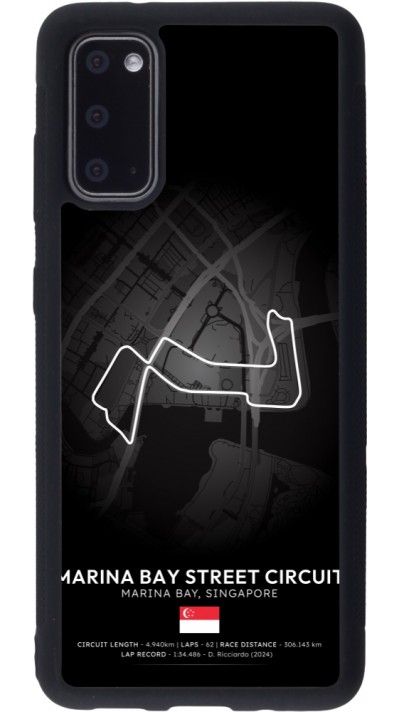 Coque Samsung Galaxy S20 - Silicone rigide noir F1 Track 2025 Singapore