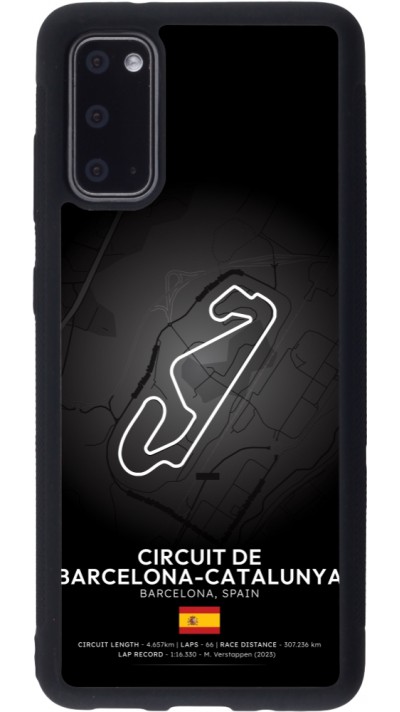 Coque Samsung Galaxy S20 - Silicone rigide noir F1 Track 2025 Spain