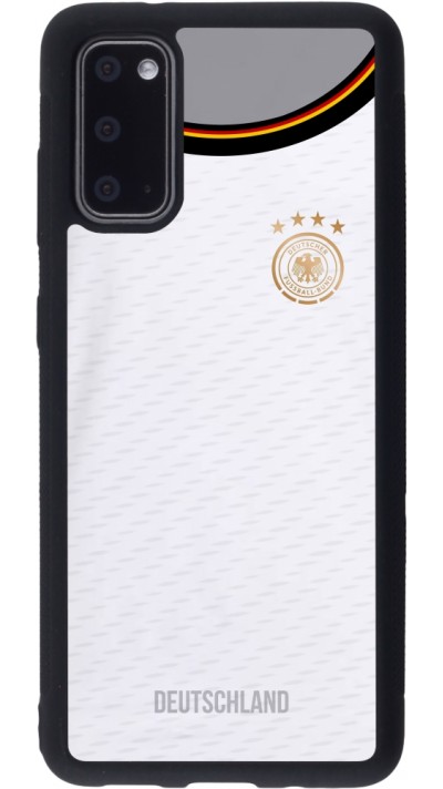 Coque Samsung Galaxy S20 - Silicone rigide noir Maillot de football Allemagne 2022 personnalisable