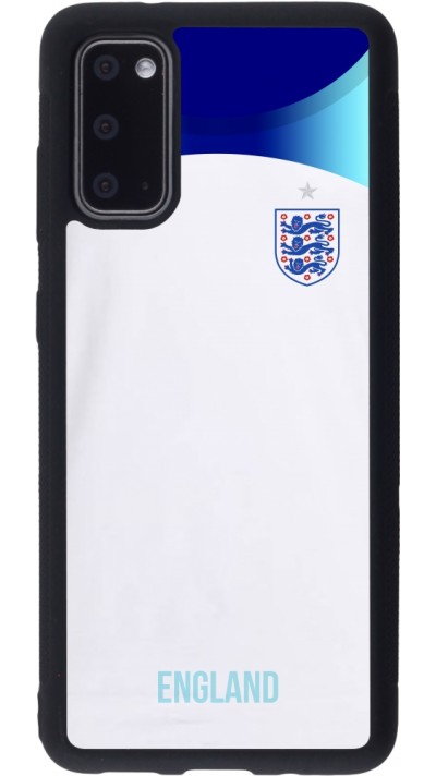 Coque Samsung Galaxy S20 - Silicone rigide noir Maillot de football Angleterre 2022 personnalisable