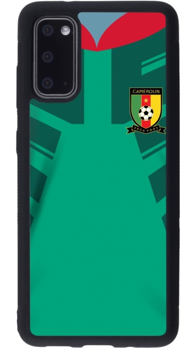 Samsung Galaxy S20 Case Hülle - Silikon schwarz Kamerun 2022 personalisierbares Fussballtrikot