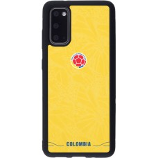 Coque Samsung Galaxy S20 - Silicone rigide noir Maillot de football Colombie 2026 personnalisable
