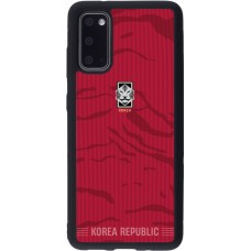 Coque Samsung Galaxy S20 - Silicone rigide noir Maillot de football Corée du Sud 2026 personnalisable