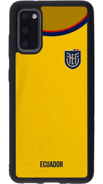 Coque Samsung Galaxy S20 - Silicone rigide noir Maillot de football Equateur 2022
