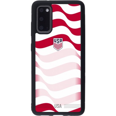 Coque Samsung Galaxy S20 - Silicone rigide noir Maillot de football États-Unis 2026 personnalisable