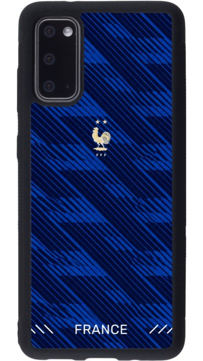 Coque Samsung Galaxy S20 - Silicone rigide noir Maillot de football France 2026 personnalisable