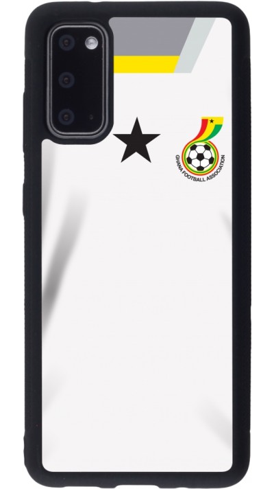 Coque Samsung Galaxy S20 - Silicone rigide noir Maillot de football Ghana 2022 personnalisable