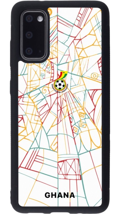 Coque Samsung Galaxy S20 - Silicone rigide noir Maillot de football Ghana 2026 personnalisable