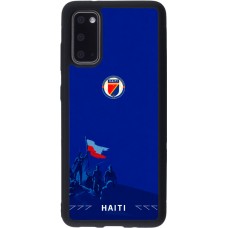 Coque Samsung Galaxy S20 - Silicone rigide noir Maillot de football Haiti 2026 personnalisable