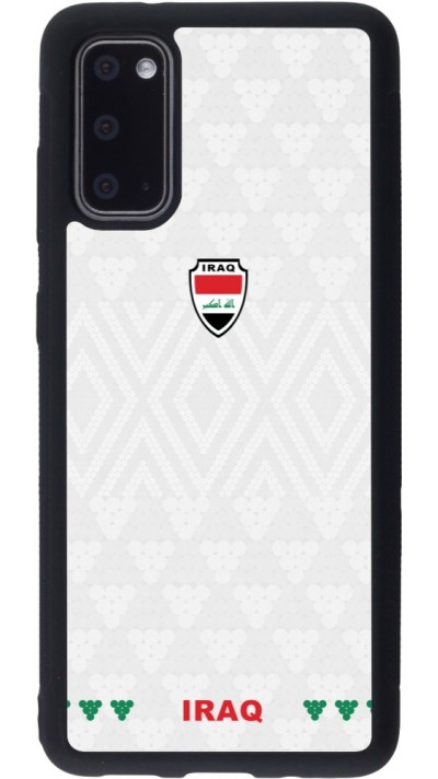Coque Samsung Galaxy S20 - Silicone rigide noir Maillot de football Irak 2026 personnalisable