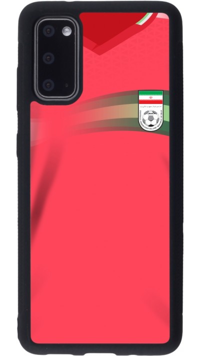Samsung Galaxy S20 Case Hülle - Silikon schwarz Iran 2022 personalisierbares Fussballtrikot