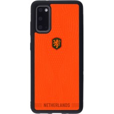 Coque Samsung Galaxy S20 - Silicone rigide noir Maillot de football Pays-Bas 2026 personnalisable