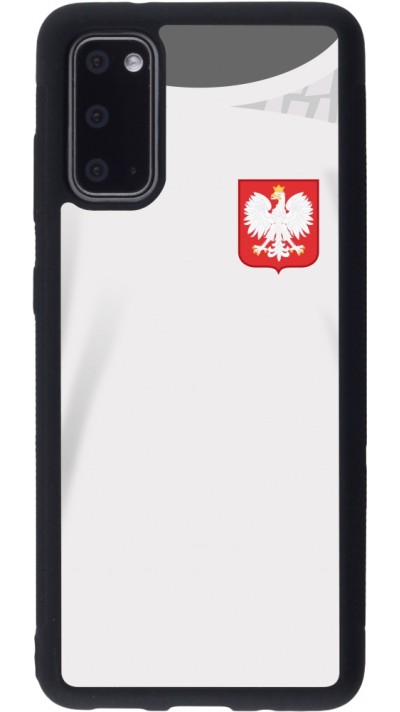 Samsung Galaxy S20 Case Hülle - Silikon schwarz Polen 2022 personalisierbares Fussballtrikot