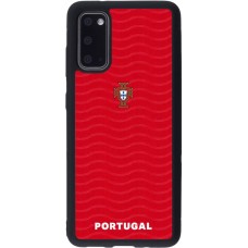 Coque Samsung Galaxy S20 - Silicone rigide noir Maillot de football Portugal 2026 personnalisable