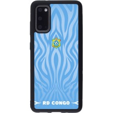 Coque Samsung Galaxy S20 - Silicone rigide noir Maillot de football RD Congo 2026 personnalisable