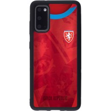Samsung Galaxy S20 Case Hülle - Silikon schwarz Tschechische Republik personalisierbares Fussballtrikot