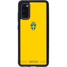 Coque Samsung Galaxy S20 - Silicone rigide noir Maillot de football Suède 2026 personnalisable