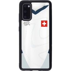 Samsung Galaxy S20 Case Hülle - Silikon schwarz Schweiz Away personalisierbares Fussballtrikot