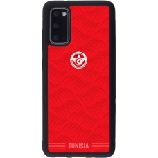 Coque Samsung Galaxy S20 - Silicone rigide noir Maillot de football Tunisie 2026 personnalisable