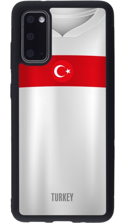 Samsung Galaxy S20 Case Hülle - Silikon schwarz Türkei personalisierbares Fussballtrikot