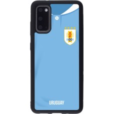 Samsung Galaxy S20 Case Hülle - Silikon schwarz Uruguay 2022 personalisierbares Fussballtrikot
