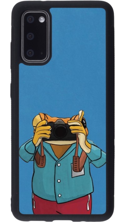 Coque Samsung Galaxy S20 - Silicone rigide noir Frog with camera DTMF