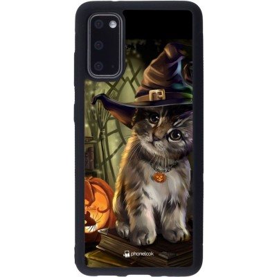 Hülle Samsung Galaxy S20 - Silikon schwarz Halloween 21 Witch cat