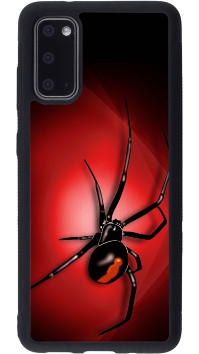 Coque Samsung Galaxy S20 - Silicone rigide noir Halloween 2023 spider black widow