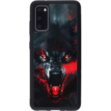 Samsung Galaxy S20 Case Hülle - Silikon schwarz Halloween 2024 mad werewolf