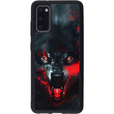 Samsung Galaxy S20 Case Hülle - Silikon schwarz Halloween 2024 mad werewolf