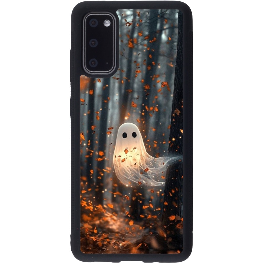 Coque Samsung Galaxy S20 - Silicone rigide noir Halloween 2025 Ghost in the forest