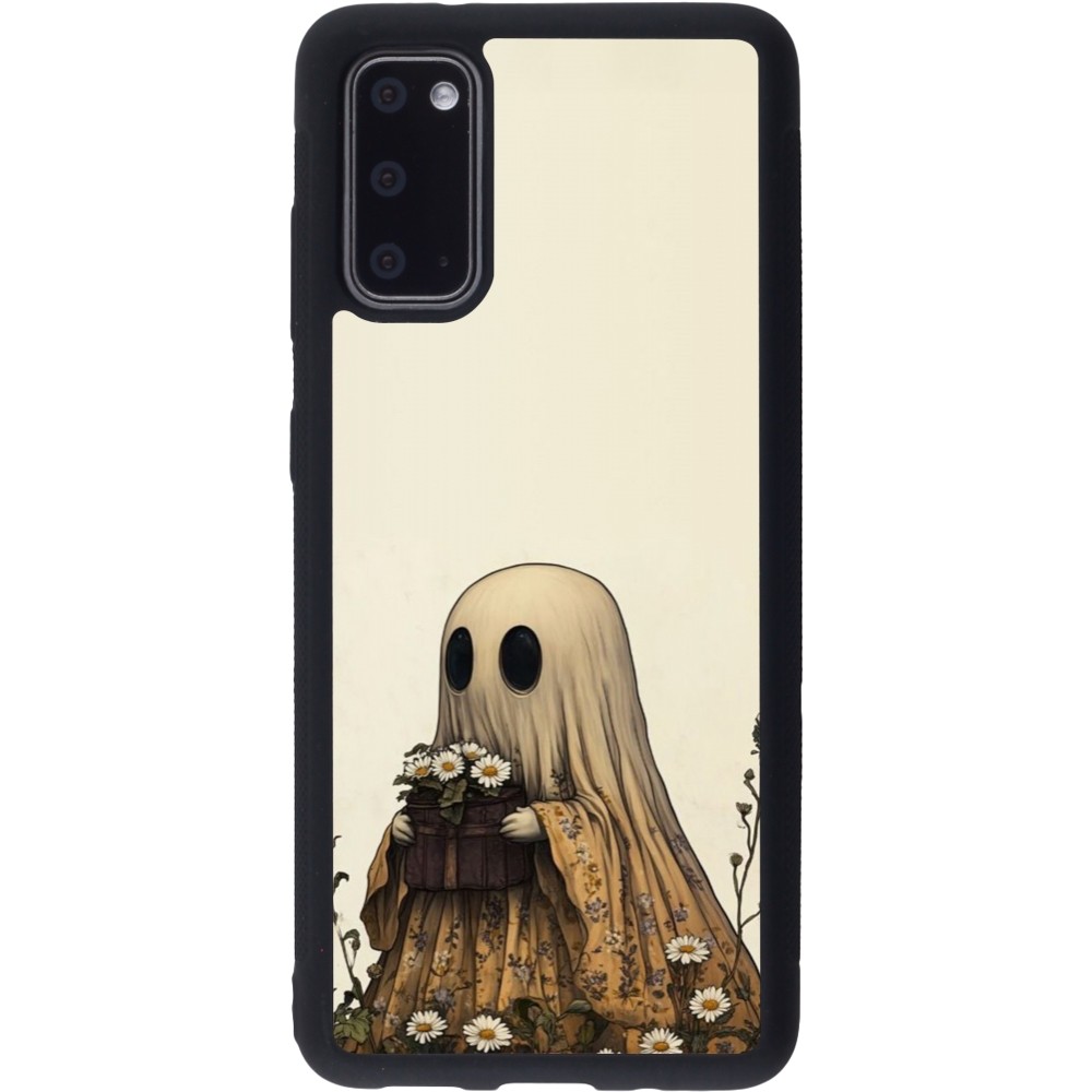 Coque Samsung Galaxy S20 - Silicone rigide noir Halloween 2025 Ghost gardener