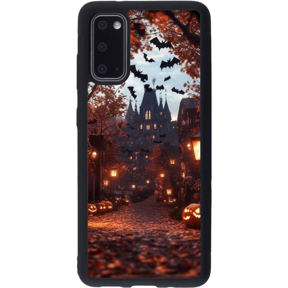 Coque Samsung Galaxy S20 - Silicone rigide noir Halloween 2025 Haunted house