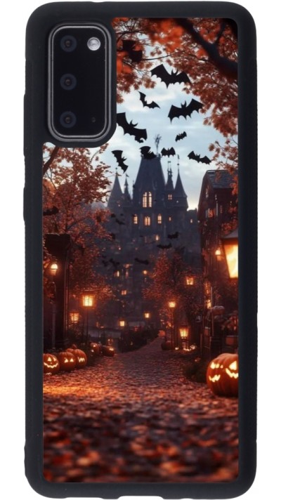 Coque Samsung Galaxy S20 - Silicone rigide noir Halloween 2025 Haunted house